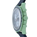 Оригинальные часы Swatch Swatch x Omega Bioceramic Moonswatch Mission on Earth SO33G100 кварцевые калибр механизма  общий вид