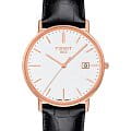 Tissot Tissot Goldrun 18K Gold T922.410.76.011.00  T9224107601100 кварцевые мужские часы белый циферблат, браслет кожаный — вид спереди