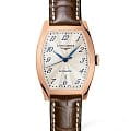 Longines Longines Evidenza L2.142.8.73.2  L21428732 механические женские часы серебристый циферблат, браслет кожаный — вид спереди
