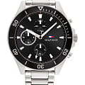 Tommy Hilfiger Tommy Hilfiger Classic 1791916  1791916 кварцевые мужские часы черный циферблат, браслет нержавеющая сталь — вид спереди
