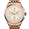 Breitling Breitling Premier B01 Chronograph 42 RB0145371G1R1  RB0145371G1R1 механические мужские часы шампань циферблат, браслет 18-каратное красное золото — вид спереди