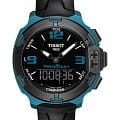 Tissot Tissot T-Race Touch T081.420.97.057.04 T Race T0814209705704 кварцевые мужские часы черный циферблат, браслет силикон — вид спереди