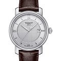 Tissot Tissot Bridgeport T097.410.16.038.00 Bridgeport T0974101603800 кварцевые мужские часы белый циферблат, браслет кожаный — вид спереди