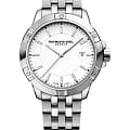 Raymond Weil Raymond Weil Tango 8160-ST-30041  8160-ST-30041 кварцевые мужские часы белый циферблат, браслет нержавеющая сталь — вид спереди