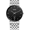 Rado Rado Florence Classic Diamonds R48912733  R48912733 кварцевые женские часы черный циферблат, браслет нержавеющая сталь — вид спереди